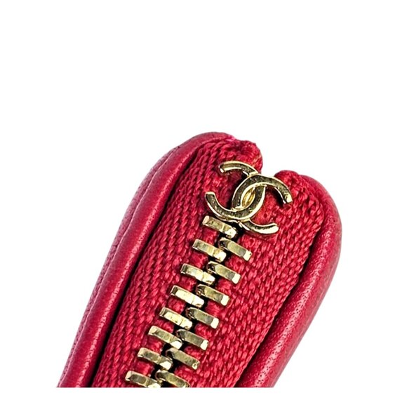 CHANEL Lambskin Pouch Clutch Leather Medium O Case Quilted Matelasse CC Dust Bag - Picture 8 of 16